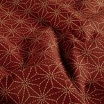 Baumwoll-Webware - Geometrie Rot Beige Baumwoll-Webware - Geometrie Rot Beige
