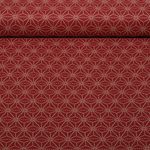 Baumwoll-Webware - Geometrie Rot Beige Baumwoll-Webware - Geometrie Rot Beige