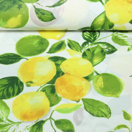 Toile canevas enduite - Blanc citron Toile canevas enduite - Blanc citron