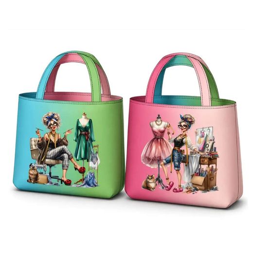 Canvas Taschen Panel - Digital Wendetasche Nähstudio Multicolor