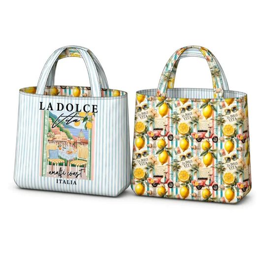 Canvas Taschen Panel - Digital Wendetasche Dolce Vita Multicolor Canvas Taschen Panel - Digital Wendetasche Dolce Vita Multicolor