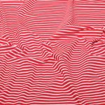 Jersey - A righe rosse e bianche, tinto in filo Jersey - A righe rosse e bianche, tinto in filo
