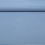 Jersey - Streifen Blau Garngefärbt Jersey - Streifen Blau Garngefärbt