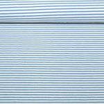 Jersey - Rayures blanches et bleues, teint dans la masse Jersey - Rayures blanches et bleues, teint dans la masse