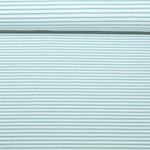 Jersey - Rayures blanc-vert menthe, teint dans la masse Jersey - Rayures blanc-vert menthe, teint dans la masse
