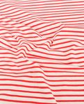 Jersey - A righe bianche e rosse, tinto in filo Jersey - A righe bianche e rosse, tinto in filo
