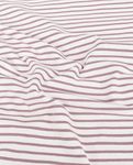Jersey - A righe, bianco e rosa pallido, tinto in filo Jersey - A righe, bianco e rosa pallido, tinto in filo