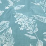 Bomullscanvas – Blommor och blad, blå