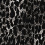 Viscose - Motif léopard en impression numérique noire Viscose - Motif léopard en impression numérique noire