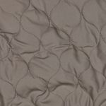 Tissu matelassé pour veste - Taupe, avec impression sur film, double face Tissu matelassé pour veste - Taupe, avec impression sur film, double face