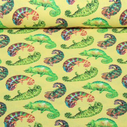 Popeline de coton - Jaune caméléon