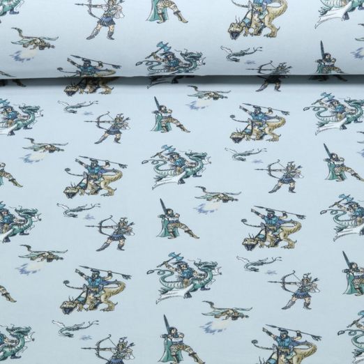 Jersey - Dragon Fantasy gris-bleu