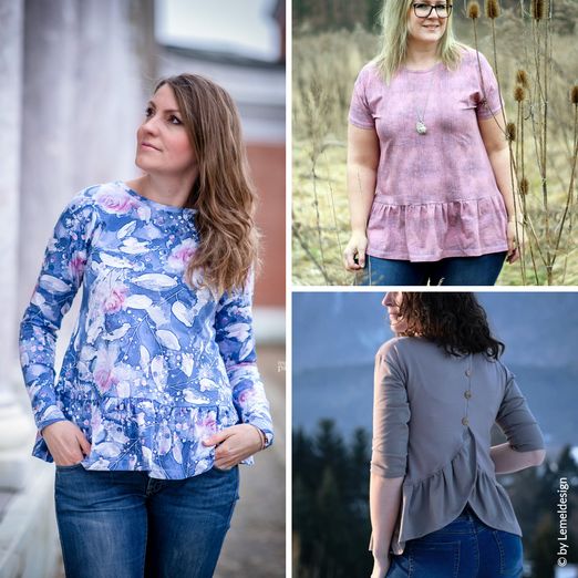 Shirt - Pullover - Rüschen-Liebling Lady - Schnittmuster eBook