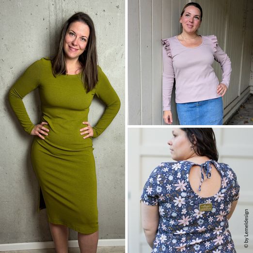 Shirt - Kleid - Rosé Ladys - Schnittmuster eBook