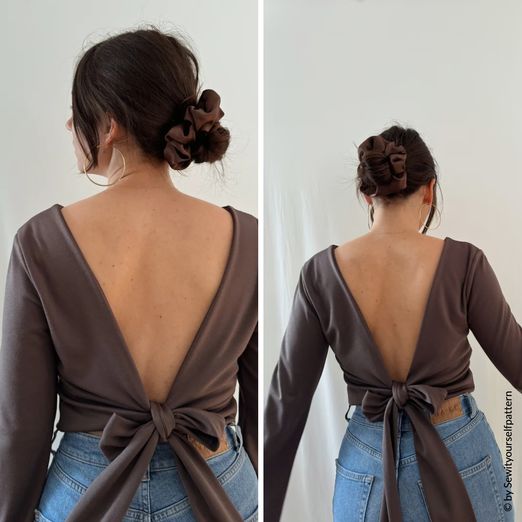 Rückenfreie Bluse - Zoe - Schnittmuster eBook