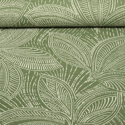 Toile canevas - Grandes feuilles vert olive Toile canevas - Grandes feuilles vert olive