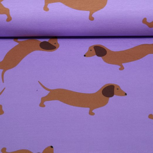 Sweat d'été - French Terry Teckel Violet Gratté Sweat d'été - French Terry Teckel Violet Gratté