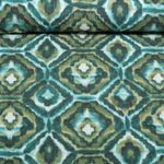 Viskosestrickjersey - Ethno Ornamente Olivgruen Viskosestrickjersey - Ethno Ornamente Olivgruen