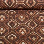 Viskosestrickjersey - Ethno Ornamente Braun Viskosestrickjersey - Ethno Ornamente Braun