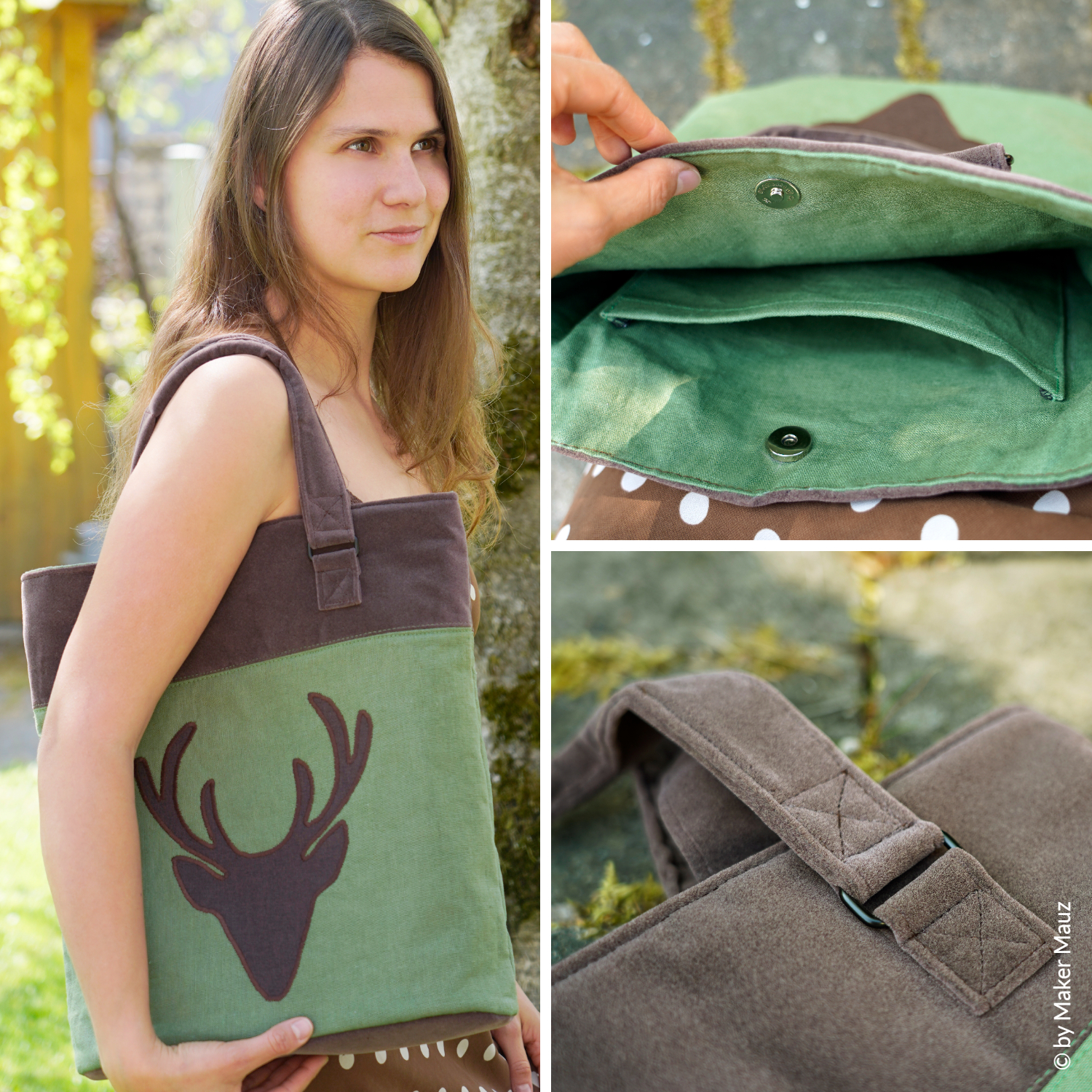 Tragetasche - Hirsch - Schnittmuster eBook-0 Tragetasche - Hirsch - Schnittmuster eBook-0