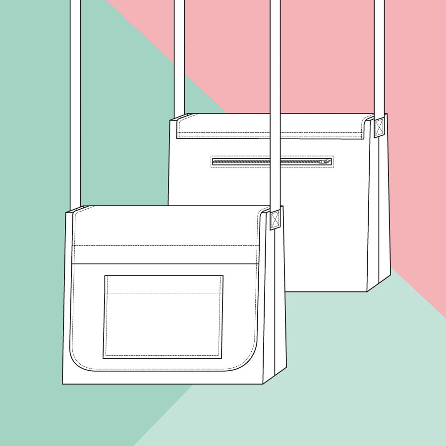Messenger - Bag - Schnittmuster eBook-1 Messenger - Bag - Schnittmuster eBook-1