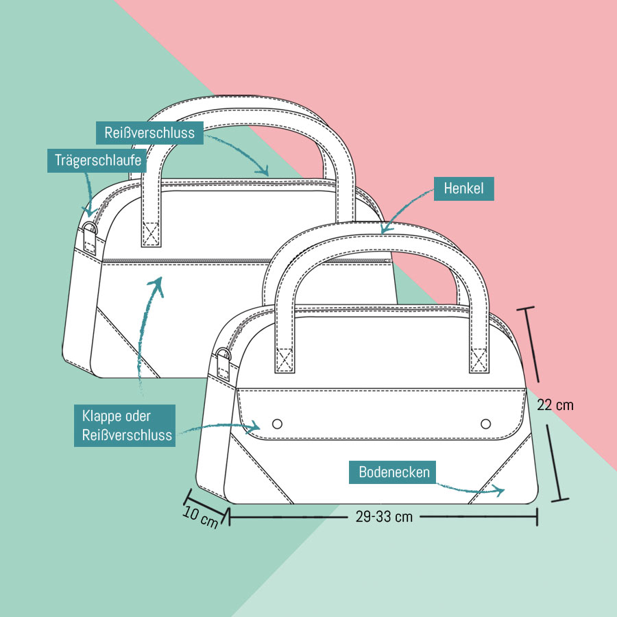 Handtasche - Ally - Schnittmuster eBook-1 Handtasche - Ally - Schnittmuster eBook-1