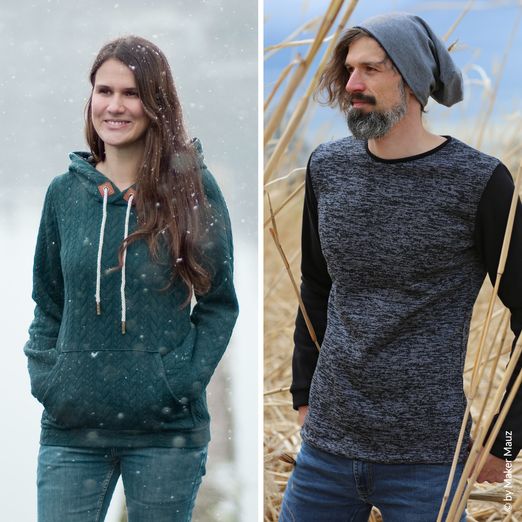 Pullover Hoodie - Nafia + Nafi Set - Schnittmuster eBook Pullover Hoodie - Nafia + Nafi Set - Schnittmuster eBook