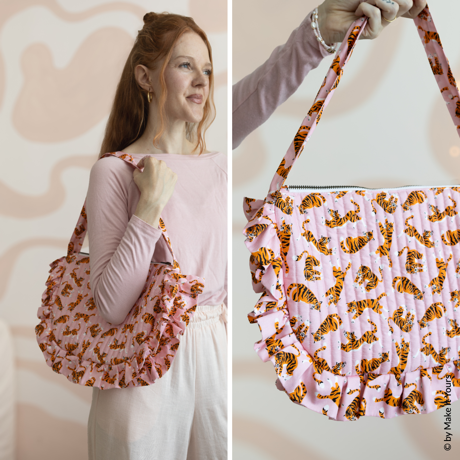 Tasche - Half Moon Bag mit Rüschen - Schnittmuster eBook-0 Tasche - Half Moon Bag mit Rüschen - Schnittmuster eBook-0