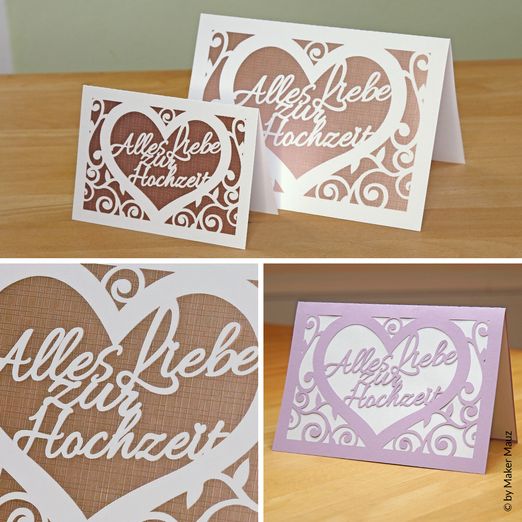 Plotterdatei – Karte Liebe zur Hochzeit - eBook