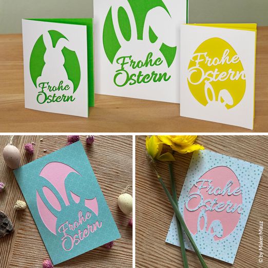 Plotterdatei – Karte Frohe Ostern - eBook