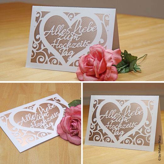 Plotterdatei – Karte Hochzeitstag - eBook