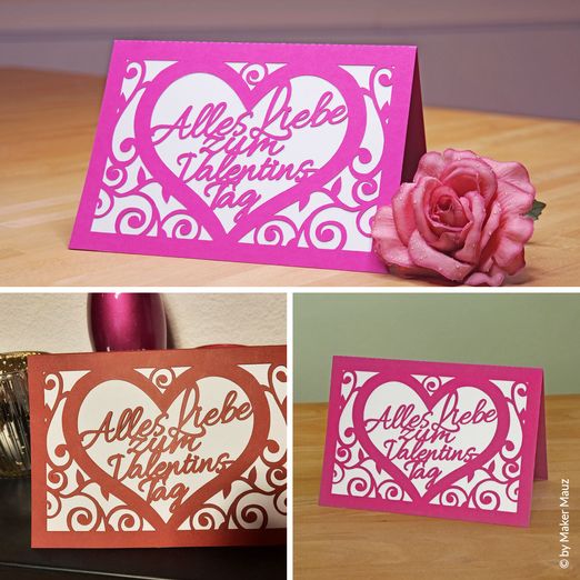 Plotterdatei – Karte Valentinstag - eBook