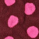 Teddy - Jacquard met stippen, bordeauxrood en roze Teddy - Jacquard met stippen, bordeauxrood en roze