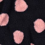 Teddy - Jacquard met stippen, marineblauw en roze Teddy - Jacquard met stippen, marineblauw en roze