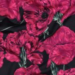 Sweat d'été - French Terry imprimé en impression numérique « Coquelicots » rose vif Bleu marine foncé Sweat d'été - French Terry imprimé en impression numérique « Coquelicots » rose vif Bleu marine foncé
