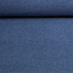 Bio Baumwoll-Fleece Holger - Uni Jeansblau Melange Bio Baumwoll-Fleece Holger - Uni Jeansblau Melange