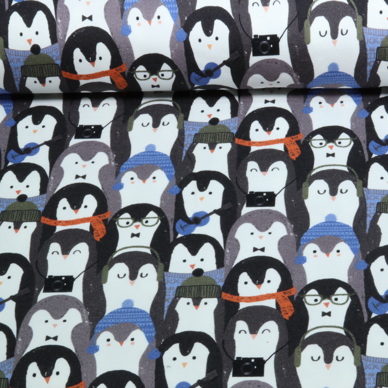 Sweat - Pingouins numériques, gris, gratté-0 Sweat - Pingouins numériques, gris, gratté-0