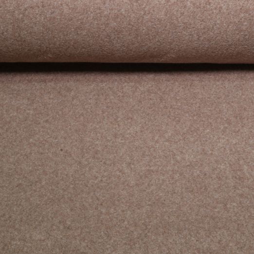 Bio Baumwoll-Fleece Holger - Uni Braun Bio Baumwoll-Fleece Holger - Uni Braun