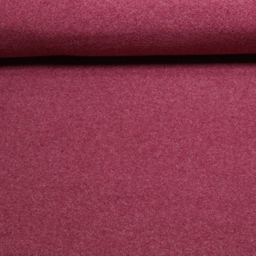 Bio Baumwoll-Fleece Holger - Uni Burgunderrot Bio Baumwoll-Fleece Holger - Uni Burgunderrot