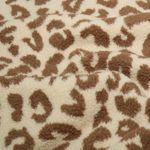 Felpa de osito - Estampado de leopardo grande, beige y marrón