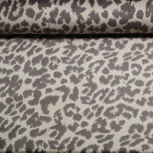 Samtjersey - Super Soft Leo Beige Braun Samtjersey - Super Soft Leo Beige Braun