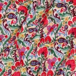 Gesteppter Stoff - Doubleface Digital Blumen Rot Multicolor Wattiert Gesteppter Stoff - Doubleface Digital Blumen Rot Multicolor Wattiert