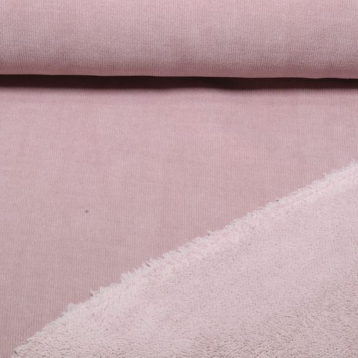 Polaire teddy - Velours double face Mauve Polaire teddy - Velours double face Mauve
