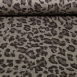 Jersey Romanit - Jacquard léopard marron Jersey Romanit - Jacquard léopard marron