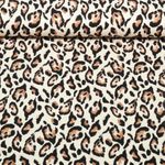 Twill de viscose - Léopard Beige Twill de viscose - Léopard Beige