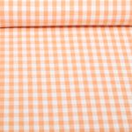 Baumwoll-Webware - Karo Orange