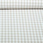 Baumwoll-Webware - Karo Beige