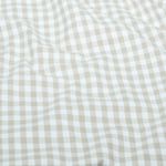 Tessuto in cotone - A quadri beige