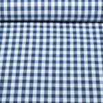 Baumwoll-Webware - Karo Marineblau Baumwoll-Webware - Karo Marineblau