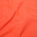 Velluto a righe larghe – Tinta unita Spicy Orange